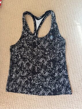 lululemon athletica Black and White Racerback Tank Top